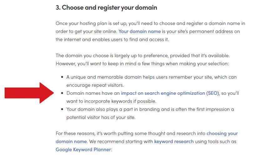 Domain Names Affect on SEO